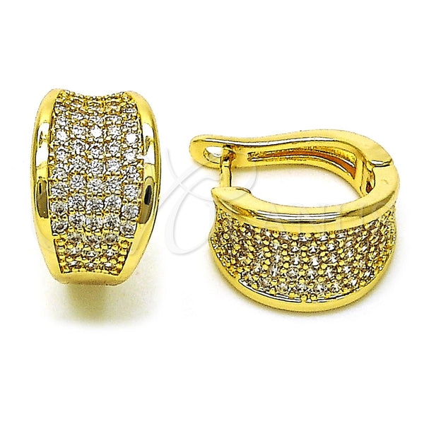 Gold Filled Hoop Earrings — Huggie Hoop Polished 02. — main product view — SKU 156234 | Oro Laminado aretes de aro — Huggie Hoop pulido 02. — SKU 156234