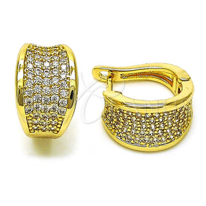 Gold Filled Hoop Earrings — Huggie Hoop Polished 02. — main product view — SKU 156234 | Oro Laminado aretes de aro — Huggie Hoop pulido 02. — SKU 156234