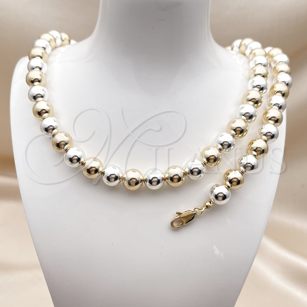 Gold Filled Bracelet — Necklace and Bracelet Ball and Hollow Design Polished — alternate product view — SKU 156282 | Oro Laminado brazalete — Necklace and Bracelet Ball and Hollow diseño pulido — SKU 156282