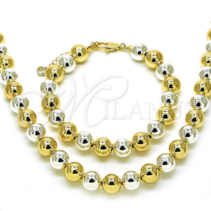 Gold Filled Bracelet — Necklace and Bracelet Ball and Hollow Design Polished — main product view — SKU 156282 | Oro Laminado brazalete — Necklace and Bracelet Ball and Hollow diseño pulido — SKU 156282