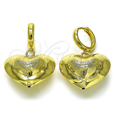Gold Filled Gold-Filled Heart and Hollow Earrings 02.341.0216 for wholesale, main product view