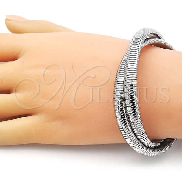 Stainless Steel Bracelet — Fancy Bracelet Polished 03. 08 MM Thickness 8 — alternate product view — SKU 156291 | Acero Inoxidable brazalete — elegante Bracelet pulido 03. 08 MM Thickness 8 — SKU 156291