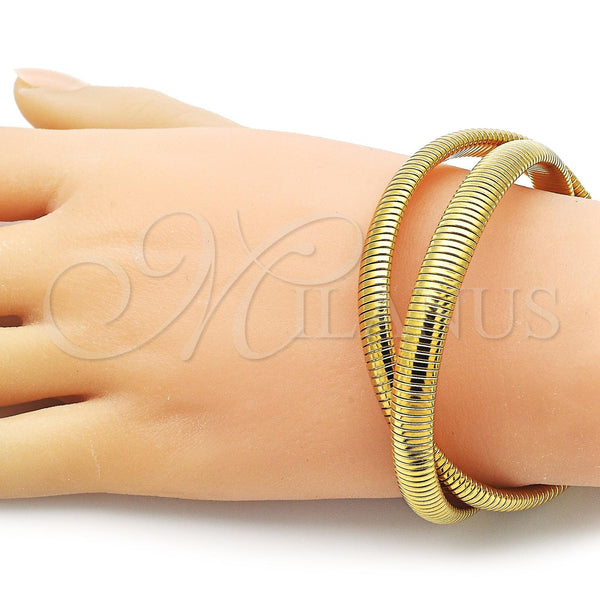 Stainless Steel Bracelet — Fancy Bracelet Polished 03. 08 MM Thickness 8 — alternate product view — SKU 156292 | Acero Inoxidable brazalete — elegante Bracelet pulido 03. 08 MM Thickness 8 — SKU 156292