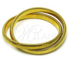 Stainless Steel Fancy Bracelet, Polished, Golden Finish, 03.341.2288.1.08 (08 MM Thickness, 8 Inches Length)
