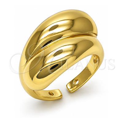 Oro Laminado Elegant Ring, Gold Filled Style Polished, Golden Finish, 01.341.0147 (One size fits all)