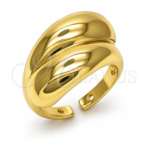 Oro Laminado Elegant Ring, Gold Filled Style Polished, Golden Finish, 01.341.0147 (One size fits all)