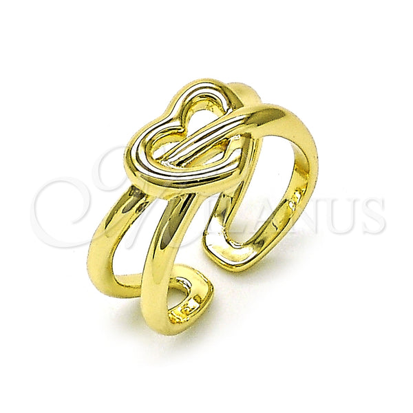 Gold Filled Ring — Elegant Ring Heart and Love Knot Design Polished — main product view — SKU 156304 | Oro Laminado anillo — Elegant Ring corazón and Love Knot diseño pulido — SKU 156304