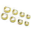 Oro Laminado Huggie Hoop, Gold Filled Style Polished, Golden Finish, 02.213.0584.12