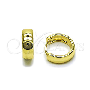 Gold Filled Hoop Earrings — Huggie Hoop Polished 02. — main product view — SKU 156321 | Oro Laminado aretes de aro — Huggie Hoop pulido 02. — SKU 156321