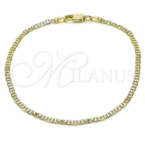 Gold Filled Bracelet — Basic Bracelet Mariner Design Diamond Cutting 04. 02 — main product view — SKU 156330 | Oro Laminado brazalete — básico Bracelet Mariner diseño Diamond Cutting 04. 02 — SKU 156330