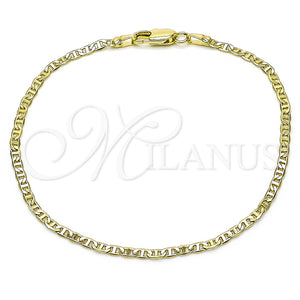 Gold Filled Bracelet — Basic Bracelet Mariner Design Diamond Cutting 04. 02 — main product view — SKU 156330 | Oro Laminado brazalete — básico Bracelet Mariner diseño Diamond Cutting 04. 02 — SKU 156330