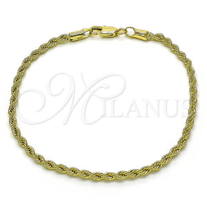 Gold Filled Bracelet — Basic Bracelet Rope Design Polished 5. 02 MM — main product view — SKU 156331 | Oro Laminado brazalete — básico Bracelet Rope diseño pulido 5. 02 MM — SKU 156331