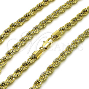 Gold Filled Necklace — Basic Necklace Rope Design Polished 04. 06 MM — main product view — SKU 156336 | Oro Laminado collar — básico Necklace Rope diseño pulido 04. 06 MM — SKU 156336