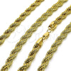 Oro Laminado Basic Necklace, Gold Filled Style Rope Design, Polished, Golden Finish, 04.213.0334.24 (08 MM Thickness, 24 Inches Length)