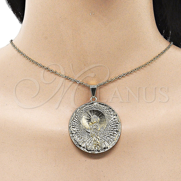 Gold Filled Pendant — Religious Pendant San Judas Design Diamond Cutting 05. — alternate product view — SKU 156343 | Oro Laminado dije — Religious Pendant San Judas diseño Diamond Cutting 05. — SKU 156343