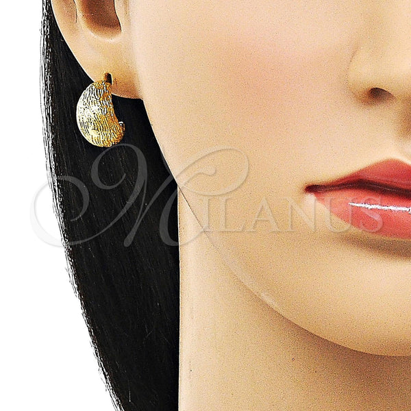 Gold Filled Ring — Stud Earring Diamond Cutting 02. — alternate product view — SKU 156368 | Oro Laminado anillo — Stud Earring Diamond Cutting 02. — SKU 156368