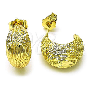 Gold Filled Ring — Stud Earring Diamond Cutting 02. — main product view — SKU 156368 | Oro Laminado anillo — Stud Earring Diamond Cutting 02. — SKU 156368