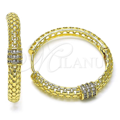 Argollas de Oro Laminado 02.204.0004.35 por Mayoreo, vista principal del producto