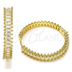 Gold Filled Hoop Earrings — Huggie Hoop with White Cubic Zirconia Polished 02. — main product view — SKU 156388 | Oro Laminado aretes de aro — Huggie Hoop with blanco Cubic Zirconia pulido 02. — SKU 156388