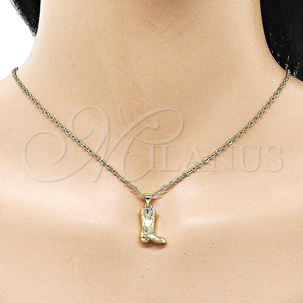 Gold Filled Pendant — Fancy Pendant Shoes Design Polished 05. — alternate product view — SKU 156400 | Oro Laminado dije — elegante Pendant Shoes diseño pulido 05. — SKU 156400
