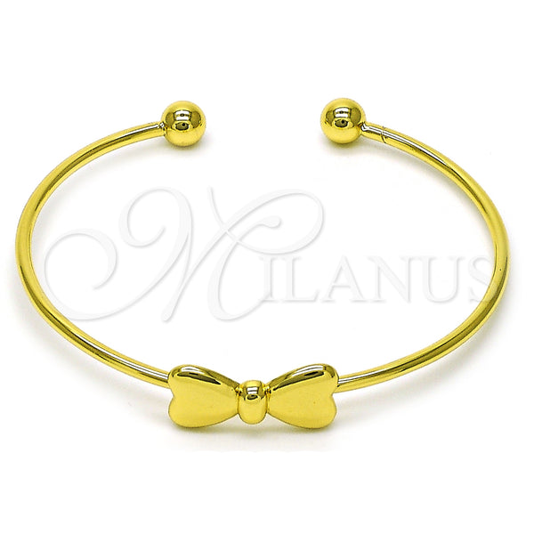 Gold Filled Jewelry — Individual Bangle Bow Design Polished 07. 02 MM — main product view — SKU 156401 | Oro Laminado joyería — Individual Bangle Bow diseño pulido 07. 02 MM — SKU 156401