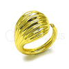 Oro Laminado Elegant Ring, Gold Filled Style Teardrop Design, Polished, Golden Finish, 01.341.0156 (One size fits all)