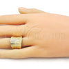 Oro Laminado Elegant Ring, Gold Filled Style Polished, Golden Finish, 01.341.0157 (One size fits all)