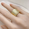 Oro Laminado Elegant Ring, Gold Filled Style Polished, Golden Finish, 01.341.0157 (One size fits all)