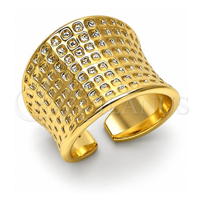 Oro Laminado Elegant Ring, Gold Filled Style Polished, Golden Finish, 01.341.0157 (One size fits all)