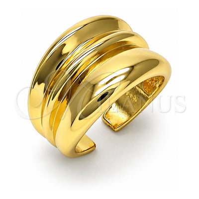 Oro Laminado Elegant Ring, Gold Filled Style Polished, Golden Finish, 01.341.0158 (One size fits all)