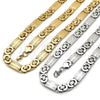 Stainless Steel Necklace and Bracelet, Polished, Golden Finish, 06.363.0032.2