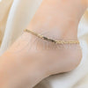 Oro Laminado Basic Anklet, Gold Filled Style Polished, Golden Finish, 03.419.0004.10 (04 MM Thickness, 10 Inches Length)