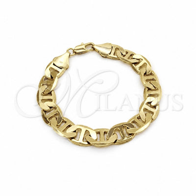 Oro Laminado Basic Bracelet, Gold Filled Style Mariner Design, Polished, Golden Finish, 03.419.0008.09 (13 MM for wholesale, main product view