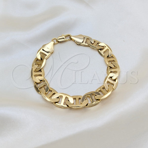 Gold Filled Bracelet — Basic Bracelet Mariner Design Polished 03. 13 MM — main product view — SKU 156460 | Oro Laminado brazalete — básico Bracelet Mariner diseño pulido 03. 13 MM — SKU 156460