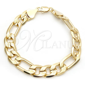 Gold Filled Bracelet — Basic Bracelet Diamond Cutting 03. 12 MM Thickness — main product view — SKU 156461 | Oro Laminado brazalete — básico Bracelet Diamond Cutting 03. 12 MM Thickness — SKU 156461