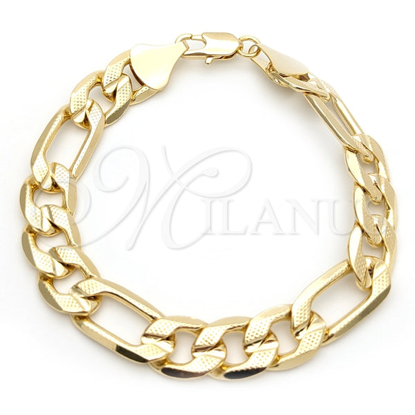 Gold Filled Bracelet — Basic Bracelet Diamond Cutting 03. 12 MM Thickness — main product view — SKU 156461 | Oro Laminado brazalete — básico Bracelet Diamond Cutting 03. 12 MM Thickness — SKU 156461