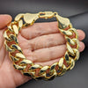 Oro Laminado Basic Bracelet, Gold Filled Style Polished, Golden Finish, 03.419.0010.09 (18 MM Thickness, 9 Inches Length)