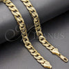 Oro Laminado Basic Bracelet, Gold Filled Style Curb Design, Polished, Golden Finish, 03.419.0012.09 (12 MM Thickness, 9 Inches Length)