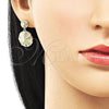Gold Filled Ring — Stud Earring Diamond Cutting 02. — alternate product view — SKU 156514 | Oro Laminado anillo — Stud Earring Diamond Cutting 02. — SKU 156514