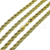 Oro Laminado Basic Necklace, Gold Filled Style Rope Design, Polished, Golden Finish, 04.213.0206.20 (06 MM Thickness, 20 Inches Length)
