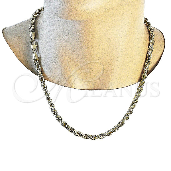 Gold Filled Necklace — Basic Necklace Rope Design Polished 04. 06 MM — alternate product view — SKU 156527 | Oro Laminado collar — básico Necklace Rope diseño pulido 04. 06 MM — SKU 156527