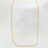 Oro Laminado Basic Necklace, Gold Filled Style Ball Design, Polished, Golden Finish, 04.09.0003.18