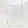 Oro Laminado Basic Necklace, Gold Filled Style Ball Design, Polished, Golden Finish, 04.09.0003.18 (01 MM Thickness, 18 Inches Length)