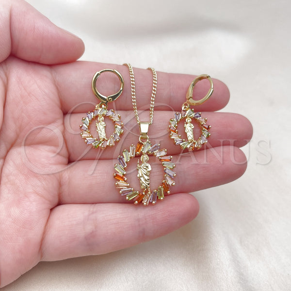 Gold Filled Ring — Earring and Pendant Adult Set San Judas and — alternate product view — SKU 156541 | Oro Laminado anillo — Earring and Pendant Adult Set San Judas and — SKU 156541