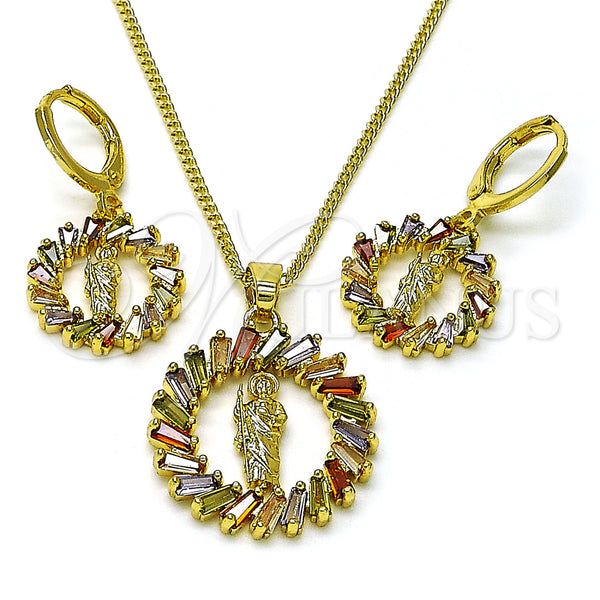 Gold Filled Ring — Earring and Pendant Adult Set San Judas and — main product view — SKU 156541 | Oro Laminado anillo — Earring and Pendant Adult Set San Judas and — SKU 156541