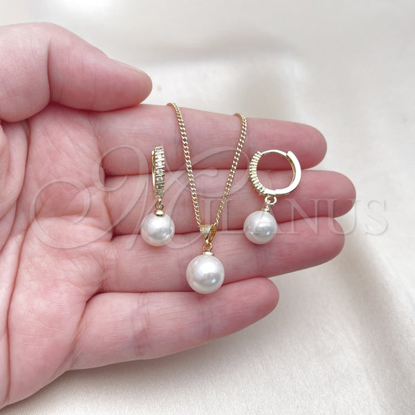 Gold Filled Ring — Earring and Pendant Adult Set Ball Design with — alternate product view — SKU 156580 | Oro Laminado anillo — Earring and Pendant Adult Set Ball diseño with — SKU 156580