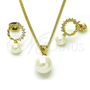Gold Filled Ring — Earring and Pendant Adult Set Ball Design with — main product view — SKU 156583 | Oro Laminado anillo — Earring and Pendant Adult Set Ball diseño with — SKU 156583