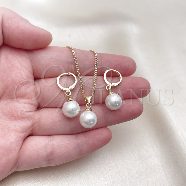 Gold Filled Ring — Earring and Pendant Adult Set Ball Design with — alternate product view — SKU 156585 | Oro Laminado anillo — Earring and Pendant Adult Set Ball diseño with — SKU 156585