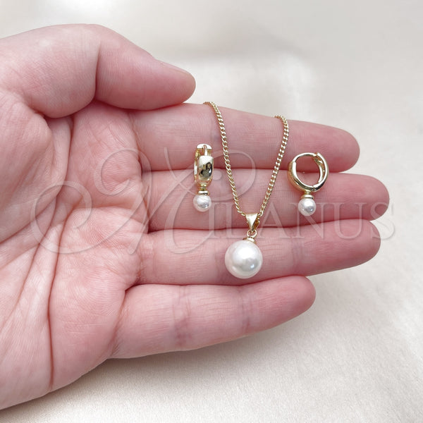 Gold Filled Ring — Earring and Pendant Adult Set Ball Design with — alternate product view — SKU 156586 | Oro Laminado anillo — Earring and Pendant Adult Set Ball diseño with — SKU 156586