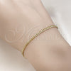 Oro Laminado Basic Bracelet, Gold Filled Style Miami Cuban Design, Polished, Golden Finish, 04.213.0335.07 (0.60 Gauge, 03 MM Thickness, 8 Inches Length)